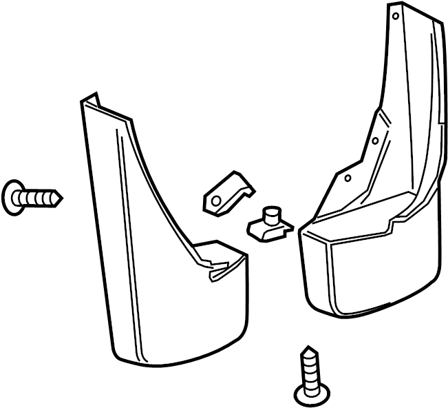 View 22902409 Mud Flap Kit Full-Sized Product Image