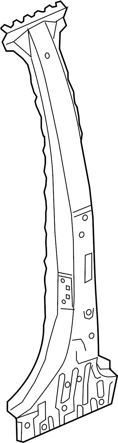 View 84610386 REINFORCED. Pillar. (Upper) Full-Sized Product Image