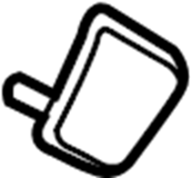 View 23429947 Body A-Pillar Trim Panel Cap (Lower) Full-Sized Product Image