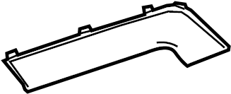 View 23291499 Door Trim Molding (Front, Upper) Full-Sized Product Image