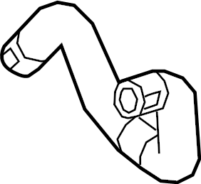 View 84545559 Hose Assembly - Radiator Inlet.  Full-Sized Product Image