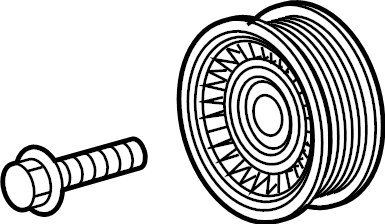 View 12703922 Accessory Drive Belt Idler Pulley Full-Sized Product Image