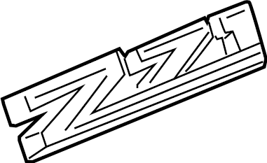View 84632694 Fender Emblem Full-Sized Product Image