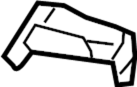 View 84214103 Bracket. Rail. Fender. (Front, Lower) Full-Sized Product Image