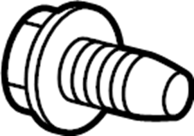 View 11588722 Bolt. Shield. Bracket. Heat. (Front, Upper) Full-Sized Product Image