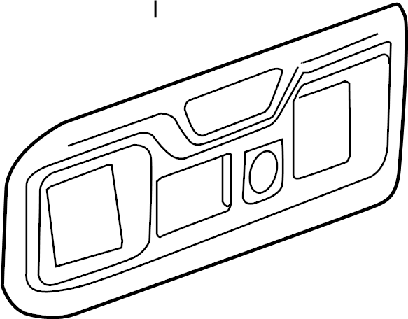 View 85522695 Audio Auxiliary Jack Trim Plate Full-Sized Product Image