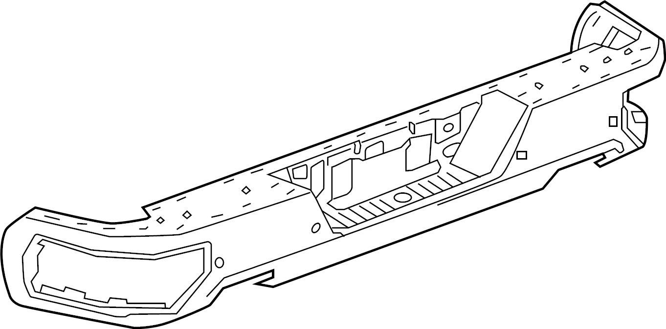 View 84564755 Bumper Face Bar (Rear) Full-Sized Product Image