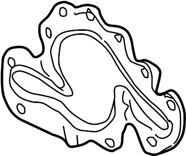View 12553488 Engine Water Pump Backing Plate Gasket.  Full-Sized Product Image