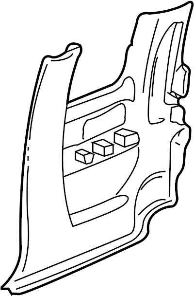View 15748458 Door Pillar Post Trim Set (Upper) Full-Sized Product Image