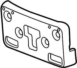 View 95441205 License Plate Bracket (Front) Full-Sized Product Image