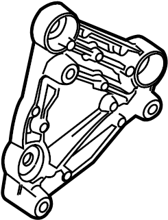 View 55577637 Air Conditioning (A/C) Compressor Bracket. Air Conditioning (A/C) Condenser Mount.  Full-Sized Product Image