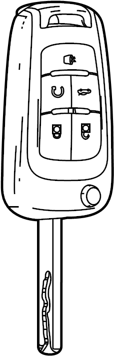 View 20873621 Keyless Entry Transmitter Full-Sized Product Image