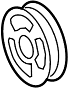 View 25199421 Engine Crankshaft Pulley Full-Sized Product Image
