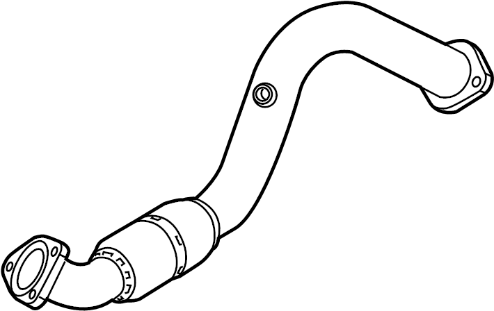 View 95437532 Exhaust Intermediate Pipe. (Front) Full-Sized Product Image
