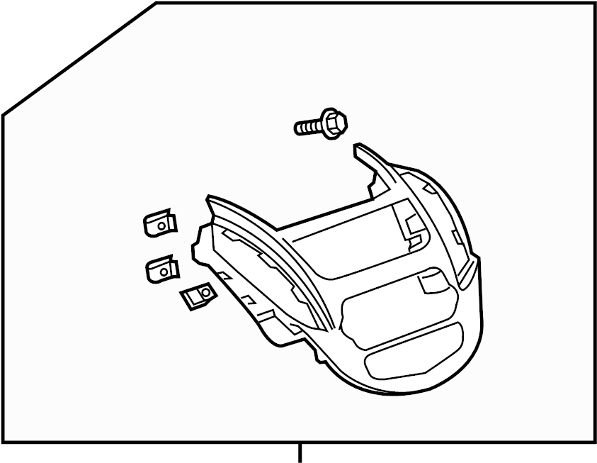 View 95381515 Instrument Panel Trim Panel (Lower) Full-Sized Product Image
