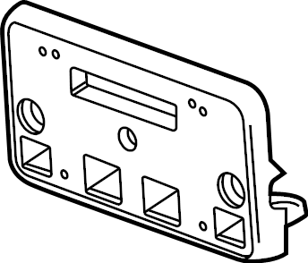 View 84186106 License Plate Bracket Full-Sized Product Image