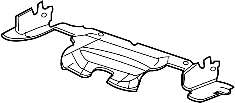 View 15205673 Radiator Support Splash Shield (Lower) Full-Sized Product Image