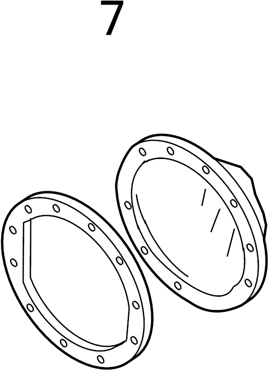 View 15807693 Gasket. Cover. Housing. DIFFERENTIAL.  Full-Sized Product Image