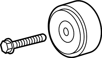 View 12626075 Pulley Assembly - Belt Idler.  Full-Sized Product Image