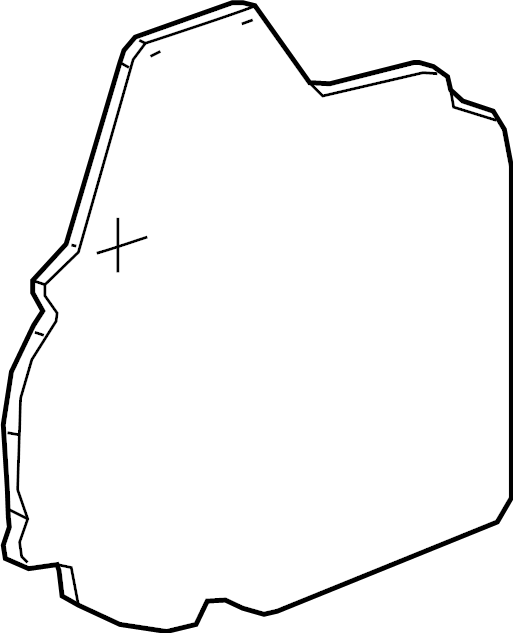 View 84467906 Door Panel Insulation (Rear, Upper) Full-Sized Product Image