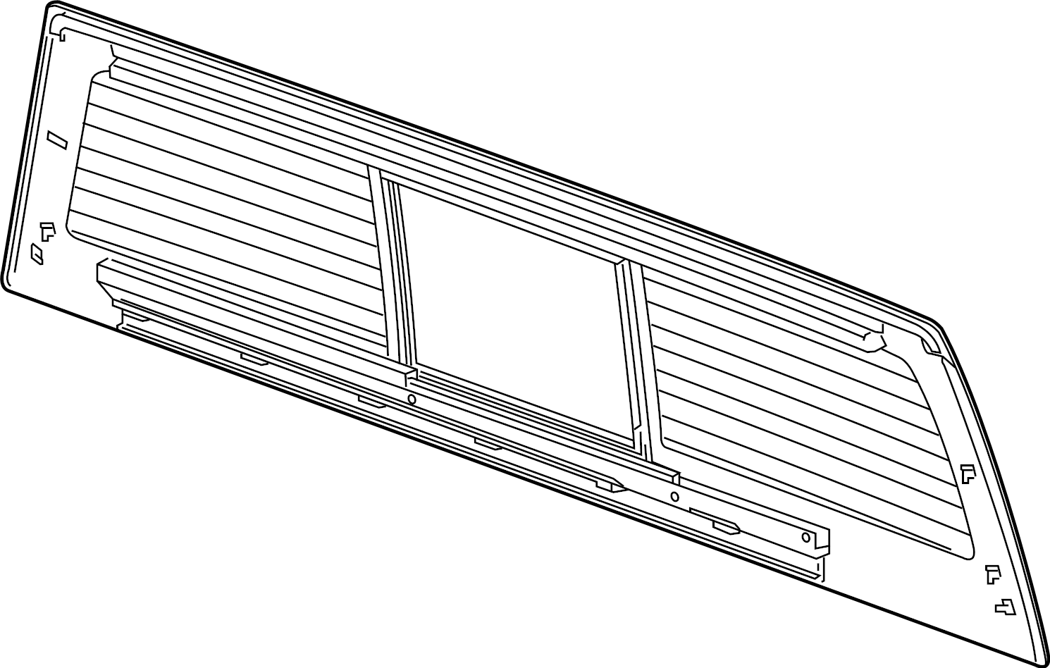 View 84944319 Glass. (Rear, Lower) Full-Sized Product Image