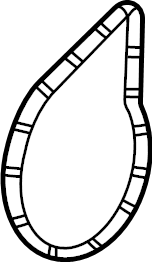 View 55487554 Gasket. Water. Pump. Engine. Backing Plate.  Full-Sized Product Image