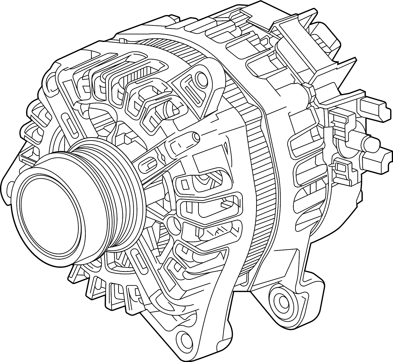 Chevrolet trailblazer alternator 13535317 gm parts online mcallen tx