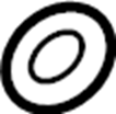 View 55487539 Oil feed tube seal. Turbocharger Oil Line Gasket. Turbocharger Oil Line O - Ring.  Full-Sized Product Image