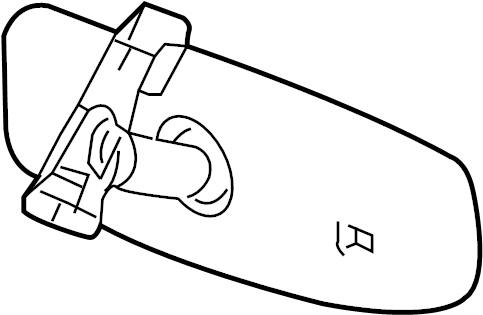View 13581082 Mirror Assembly - Inside Rear Rear (RR) View.  Full-Sized Product Image