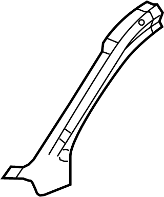 View 25791222 Body A-Pillar Reinforcement (Front, Upper) Full-Sized Product Image