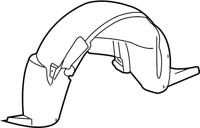 View 25831932 Fender Splash Shield (Front) Full-Sized Product Image