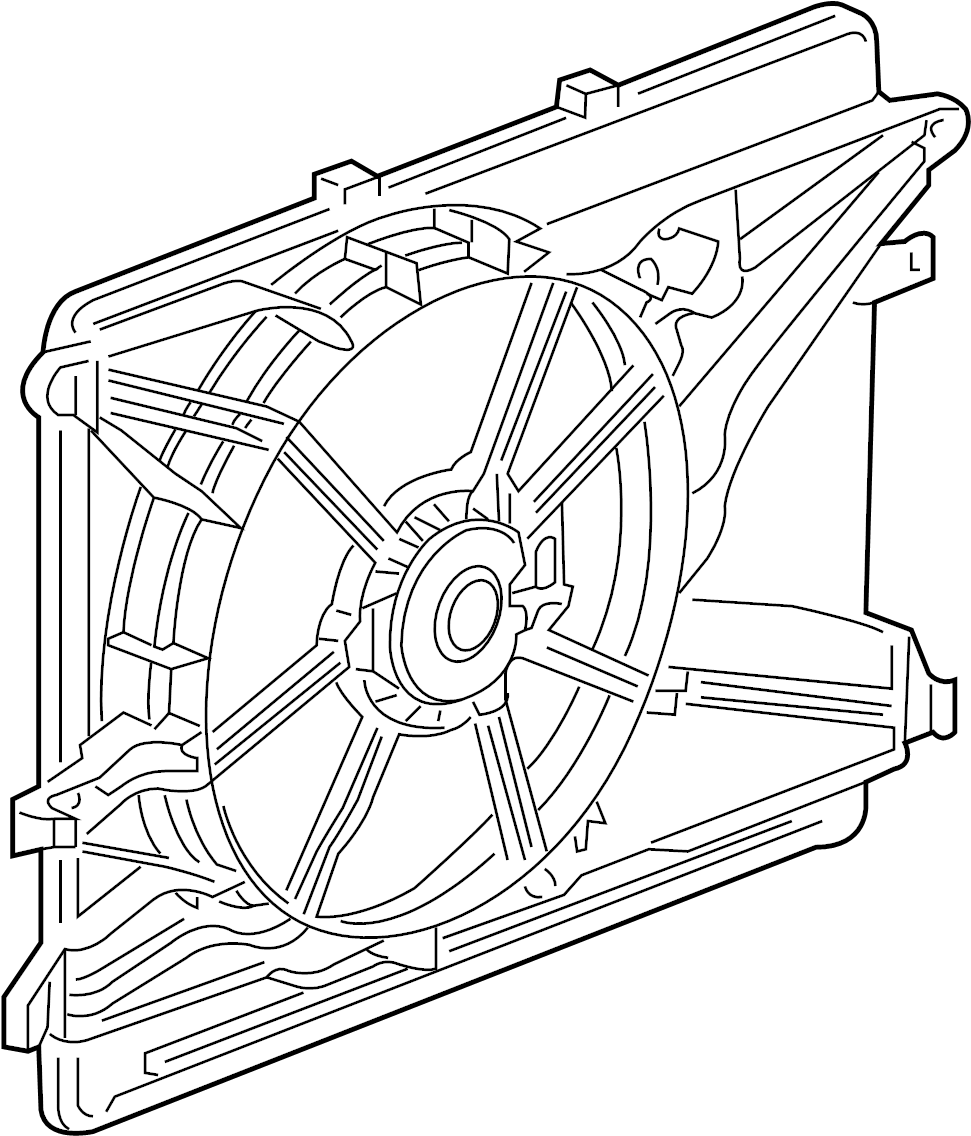 View 89019142 Engine Cooling Fan Shroud Full-Sized Product Image