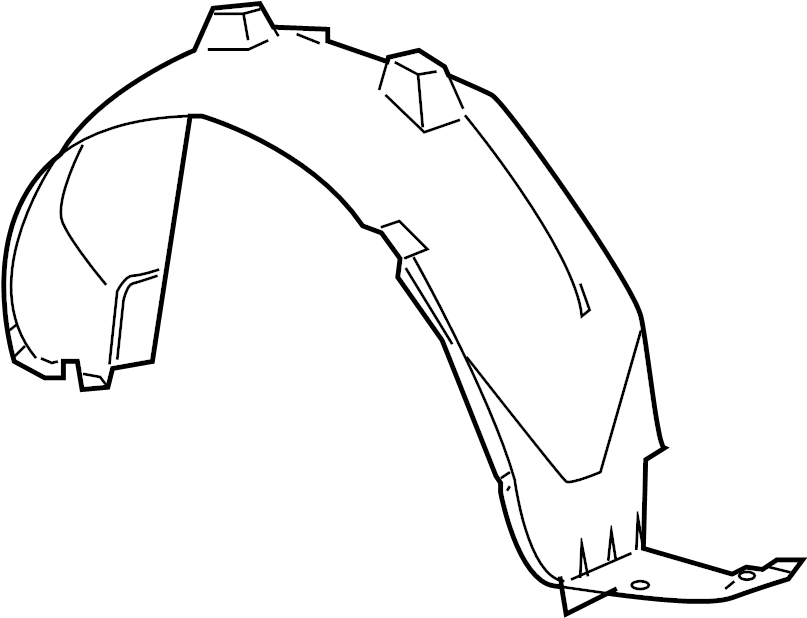 View 22890052 Fender Splash Shield (Front) Full-Sized Product Image