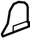 View 15900373 Cover. Seat. Latch. (Rear) Full-Sized Product Image