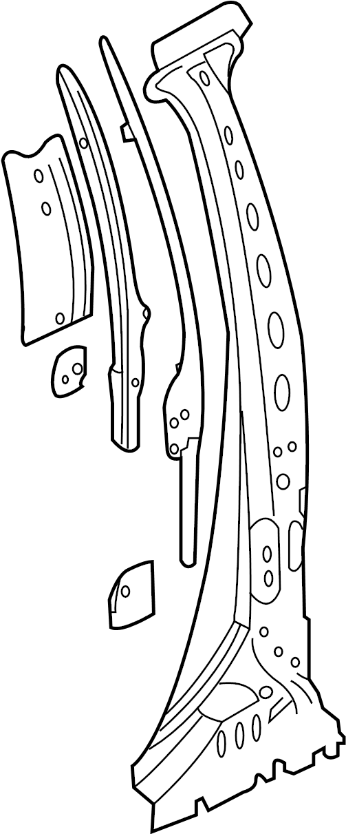 View 22789660 Body B-Pillar Reinforcement (Upper) Full-Sized Product Image