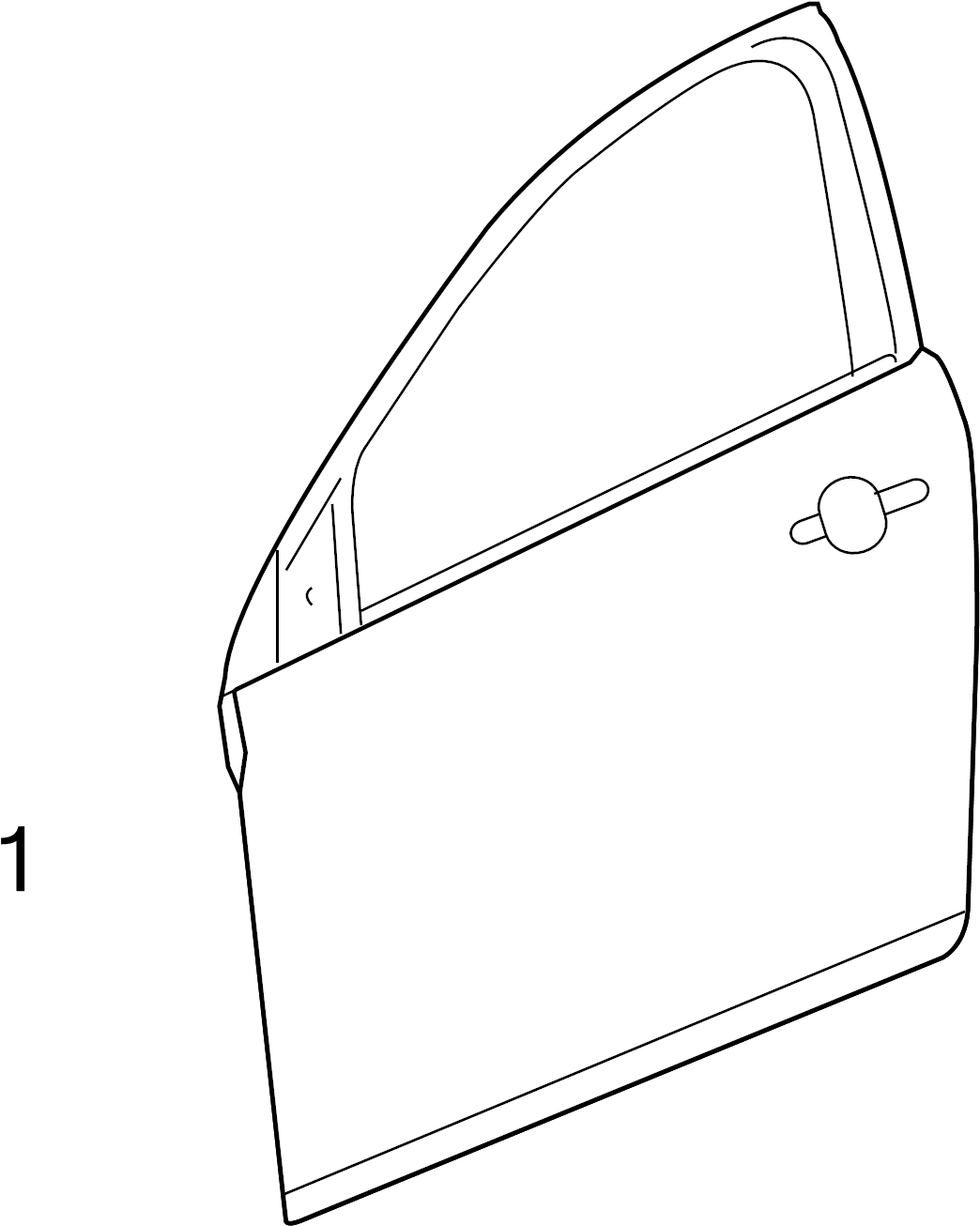 View 19300789 Door Outer Panel (Front) Full-Sized Product Image