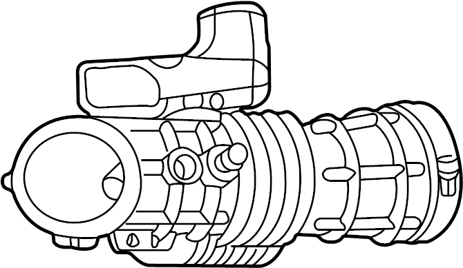 View 5R3Z9B659BA Engine Air Intake Hose (Front, Lower) Full-Sized Product Image