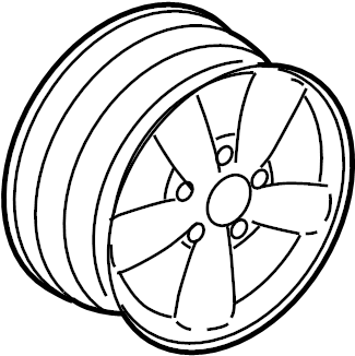View 6R3Z1007C Wheel Full-Sized Product Image