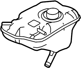 View CR3Z8A080A Engine Coolant Reservoir Full-Sized Product Image