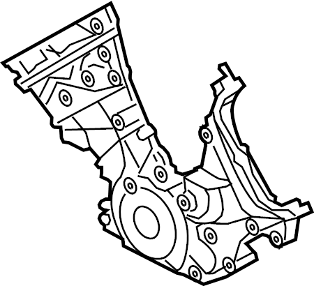 View BR3Z6019G Engine Timing Cover (Front) Full-Sized Product Image