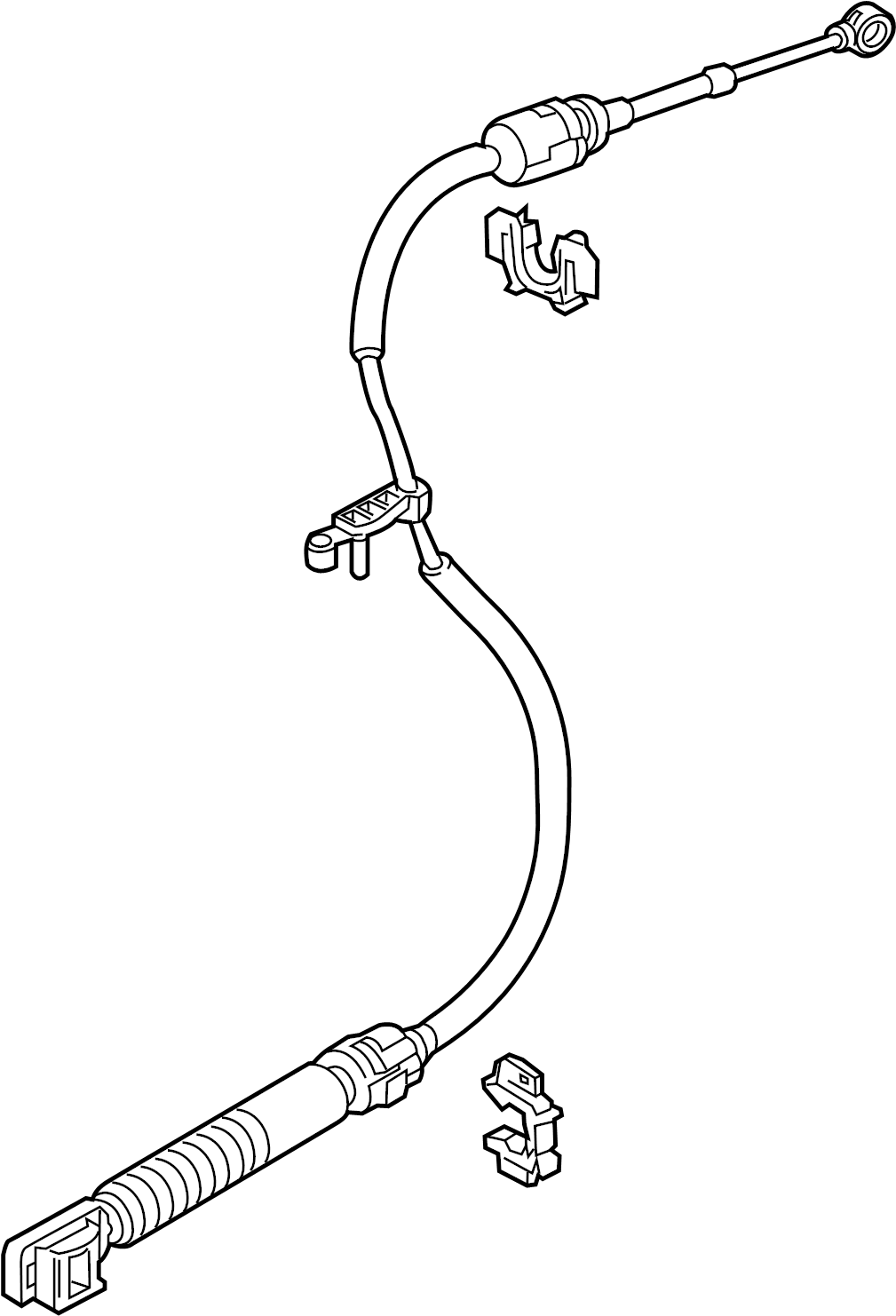 View BR3Z7E395C Automatic Transmission Shifter Cable Full-Sized Product Image