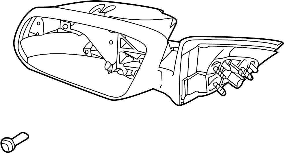 View DR3Z17683AA Door Mirror (Rear) Full-Sized Product Image