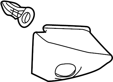 View AR3Z17K709BB Door Mirror Trim Ring (Upper) Full-Sized Product Image