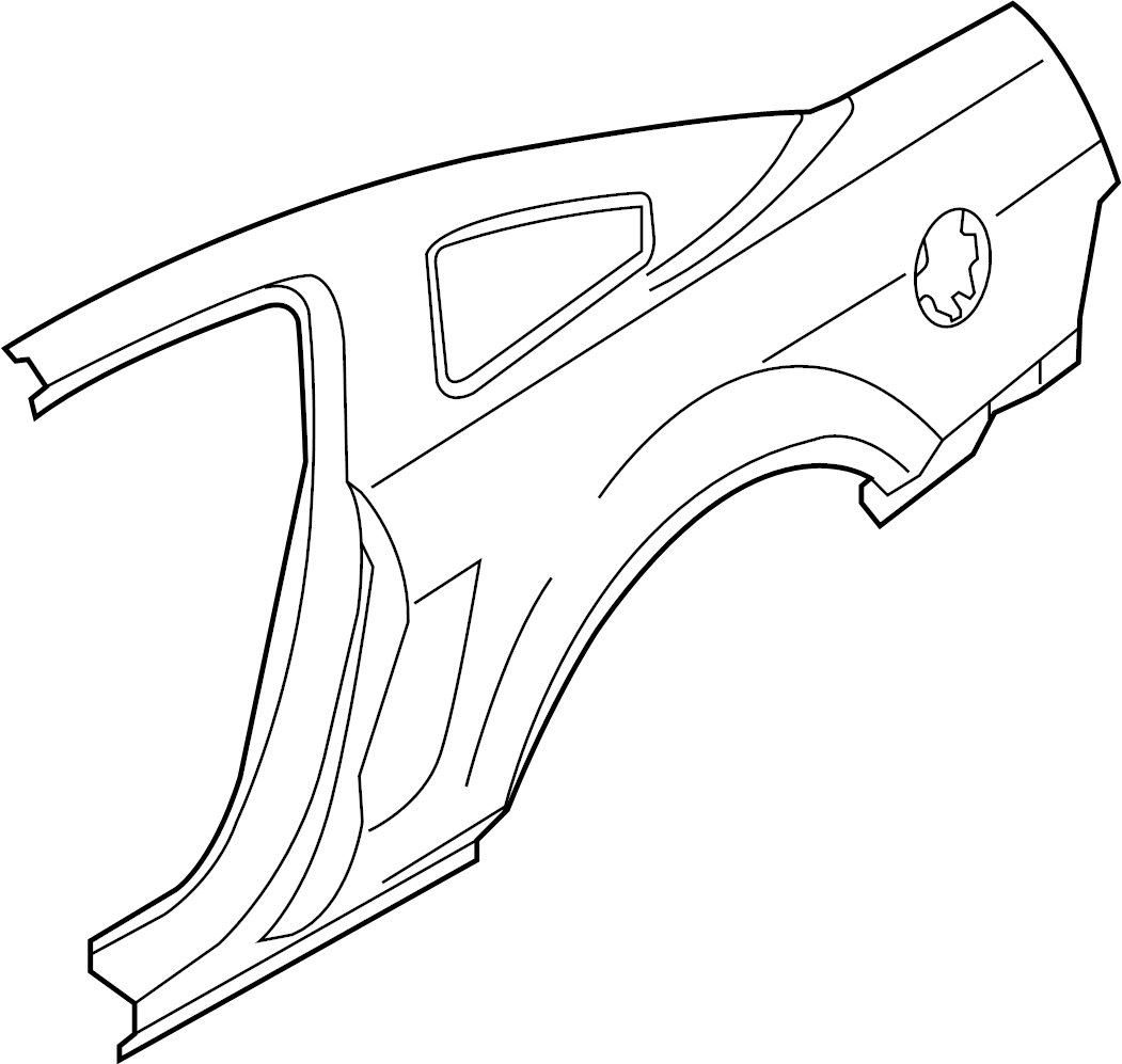 View AR3Z6327841A Quarter Panel (Rear, Lower) Full-Sized Product Image