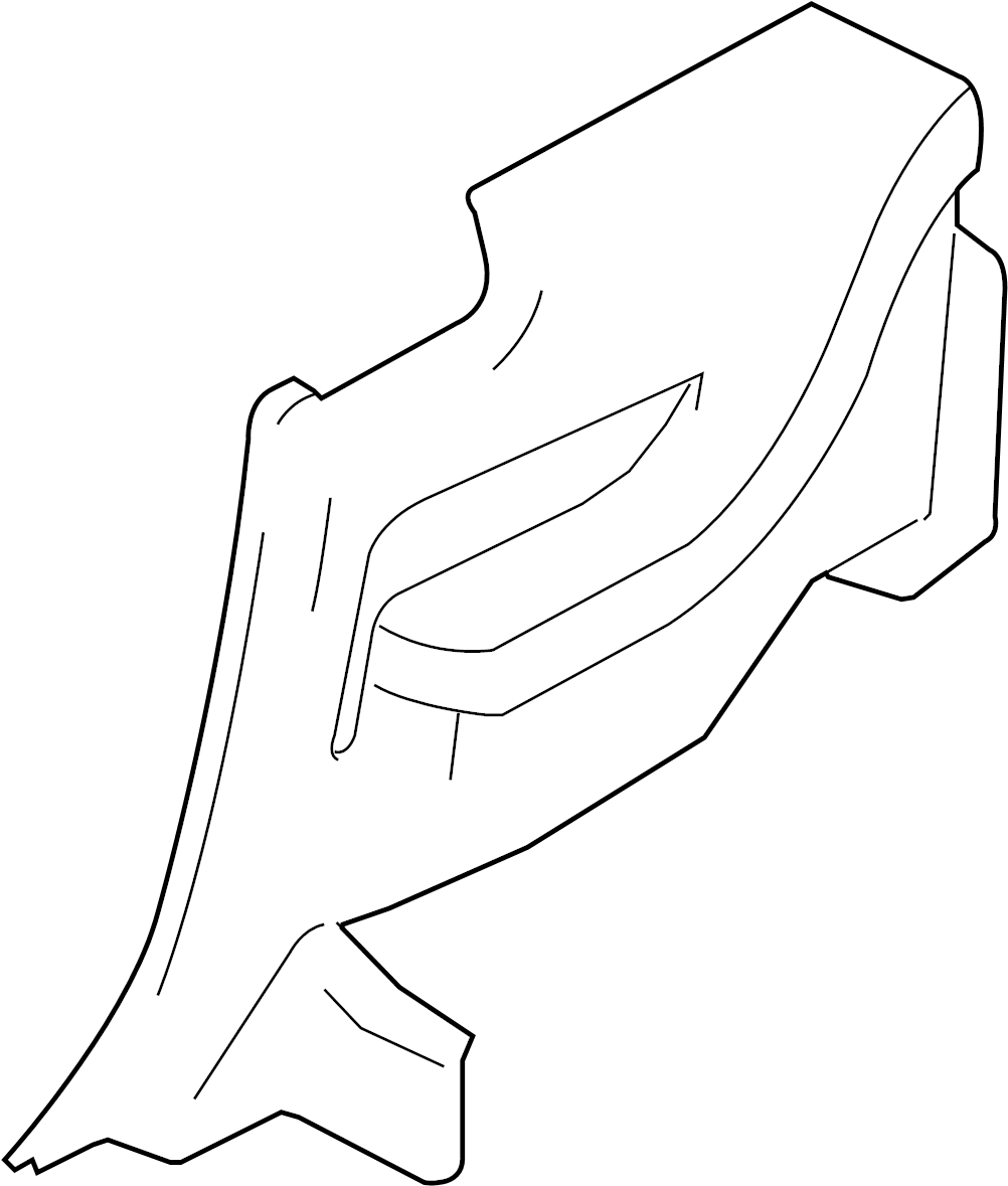 View DR3Z6331013AA Interior Quarter Panel Trim Panel (Front, Rear, Lower) Full-Sized Product Image