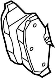 View DR3Z2200C Disc Brake Pad Set (Rear) Full-Sized Product Image
