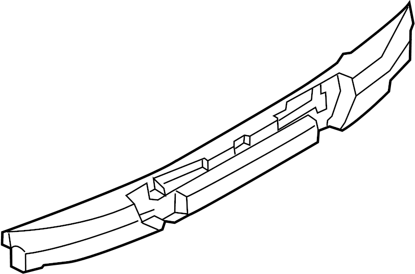 View DR3Z17788A Bumper Impact Absorber (Rear) Full-Sized Product Image