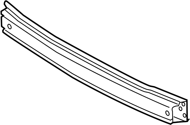 View JR3Z17757A Bumper Impact Bar (Front) Full-Sized Product Image
