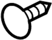 View W714529S300 Radiator Support Air Deflector Clip (Lower) Full-Sized Product Image
