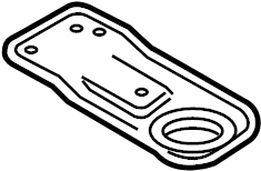 View JR3Z8A193A Radiator Mount Bracket (Upper) Full-Sized Product Image